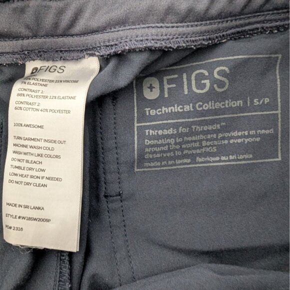 Figs Technical Collection Zamora Joggers Pants Womens Size Small Blue Medical - Picture 4 of 12